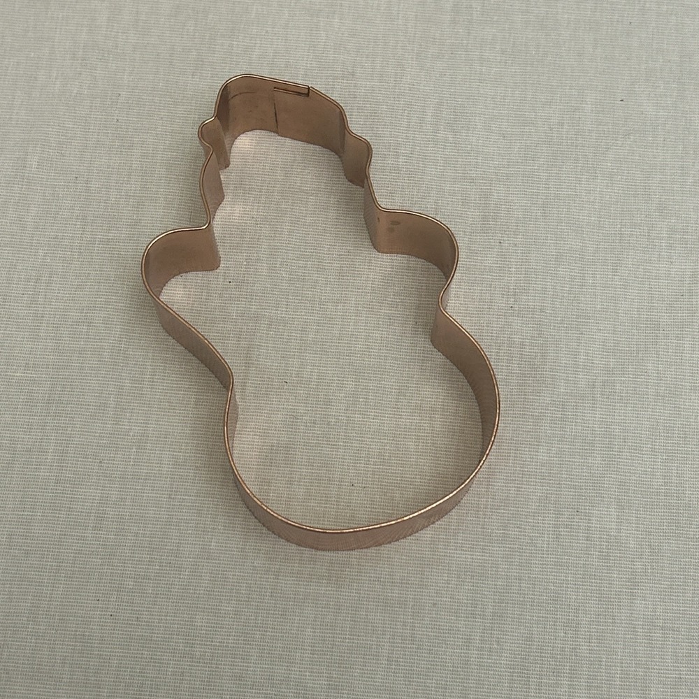 Vintage Copper Snowman Cookie Cutter